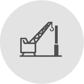 Установка опор освещения